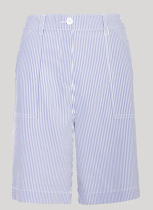 Stripe Seersucker Shorts