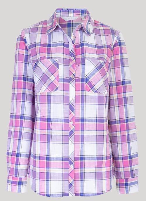 Yarn Dyed Check Blouse