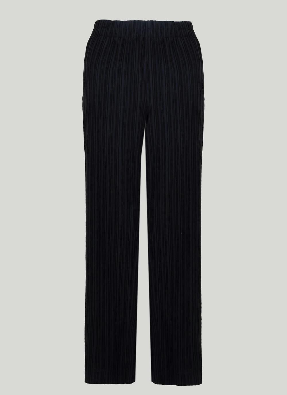 Black Textured Trousers | EWM