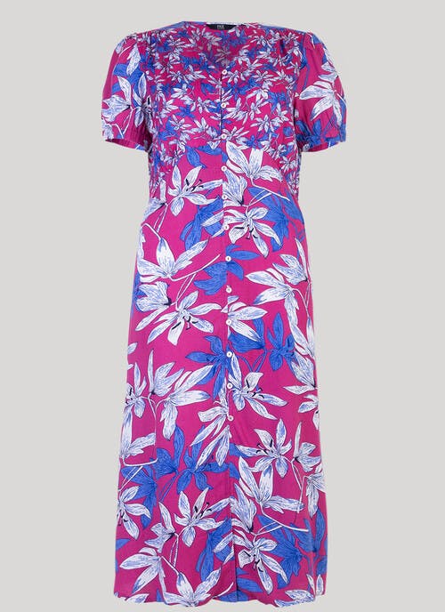 Pink Print Dress