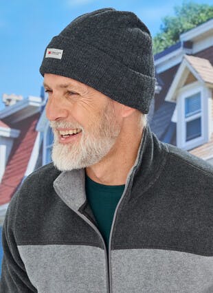 Charcoal Thinsulate Rib Knit Hat