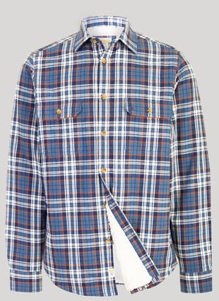 Long Sleeve Fleece Lined Check Shirt