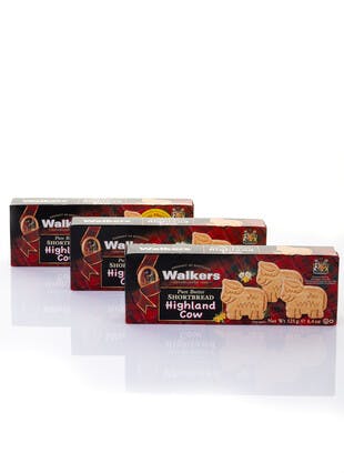 Walkers Shortbread Highland Cow 3 Pack