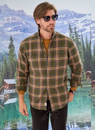 Long Sleeve Fleece Lined Check Shirt