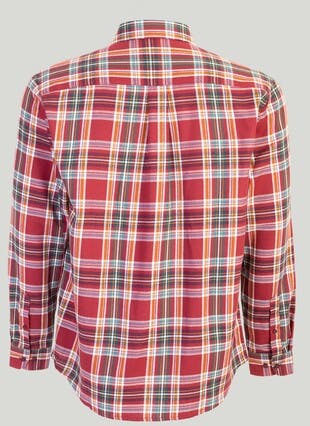 Long Sleeve Twill Check Shirt