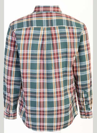 Long Sleeve Twill Check Shirt 