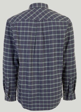 Long Sleeve Cotton Twill Check Shirt 