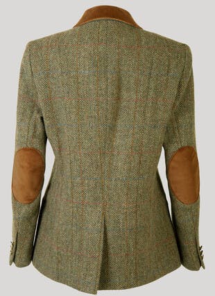 Uist Green Overcheck HARRIS TWEED® Ladies' Jacket