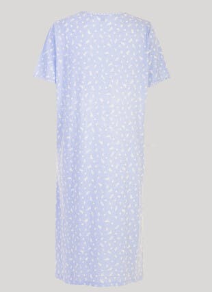 Cotton Rich Keyhole Neck Nightdress