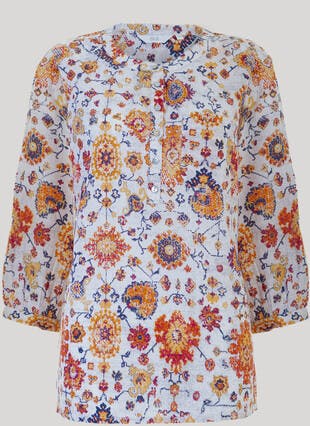 Cotton Print Blouse