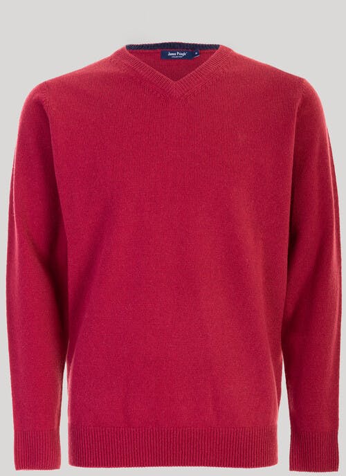 Lambswool V Neck Jumper