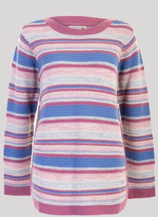 Crew Neck Stripe Jumper