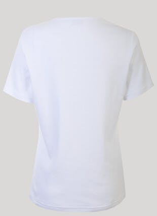 Pure Cotton Keyhole T-Shirt