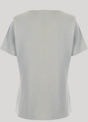 Pure Cotton V Neck T-Shirt