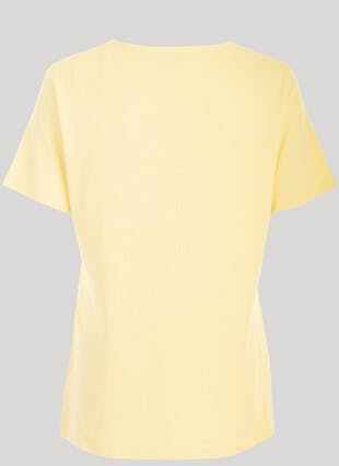 Pure Cotton V Neck T-Shirt