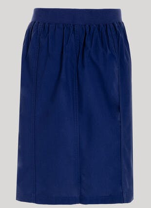 Pure Cotton Chambray Midi Skirt