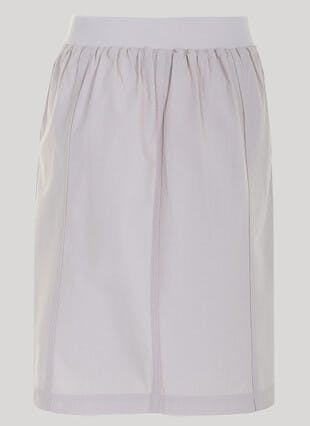 Pure Cotton Chambray Midi Skirt