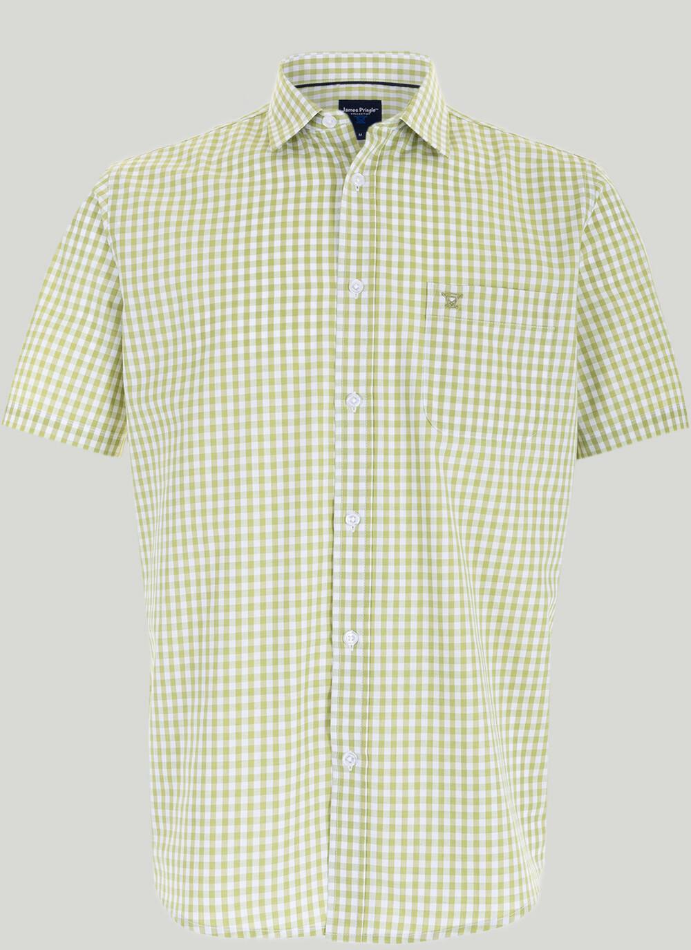 Non-Iron Easy Care Smart Fit Check Short Sleeve Shirt