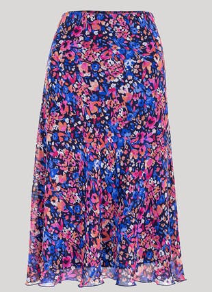 Georgette A Line Maxi Skirt