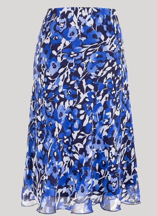 Georgette A Line Maxi Skirt