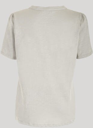 Puff Print Notch Neck T-Shirt