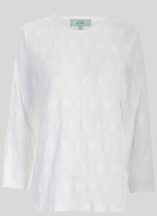 Honeycomb Jacquard Jersey Top