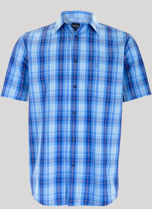 Short Sleeve Easy Case Check Shirt