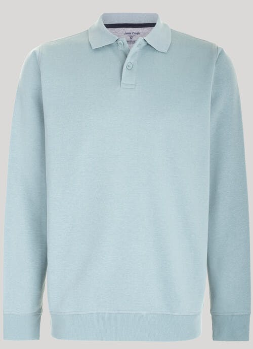 Cotton Rich Polo Sweatshirt
