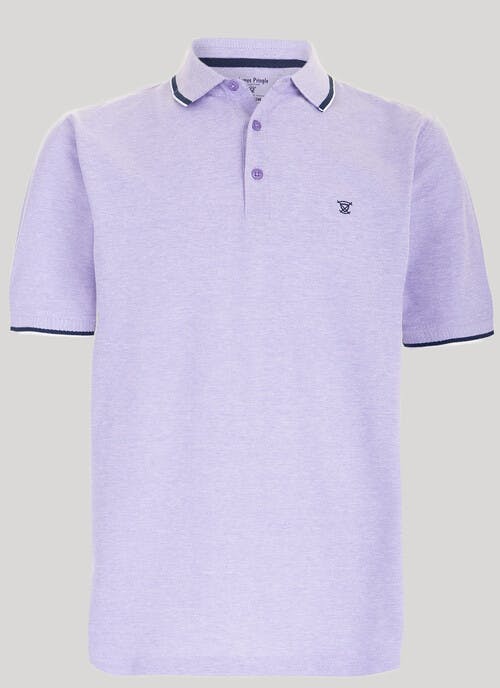 Cotton Contrast Trim Polo Shirt