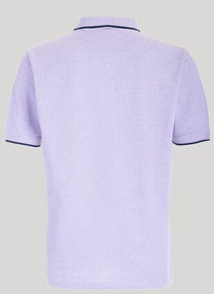 Cotton Contrast Trim Polo Shirt