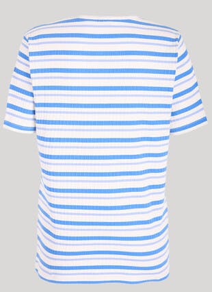 Cotton Rich Ribbed Stripe T-Shirt
