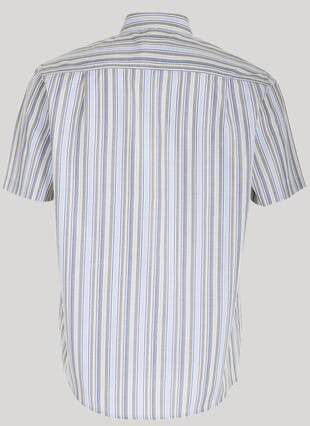 Cotton Blend Stripe Shirt