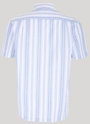 Pure Cotton Cheesecloth Stripe Shirt
