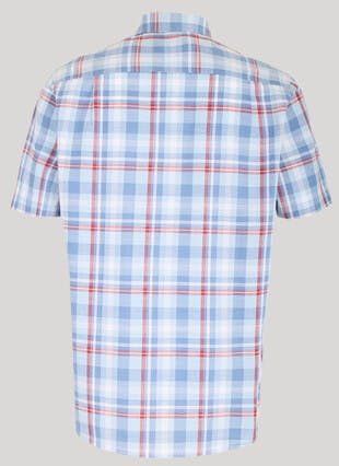 Pure Cotton Contrast Check Shirt