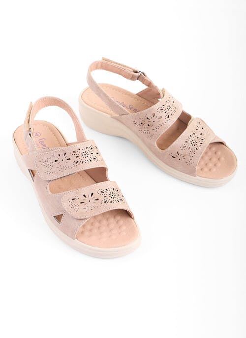 Stone Double Strap Sandal
