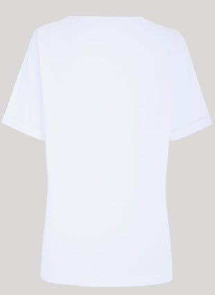 Linen Blend All Over Embellished Palm Tree T-Shirt