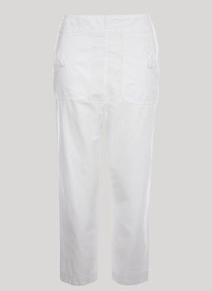 Pure Cotton Straight Leg Crop Trouser 
