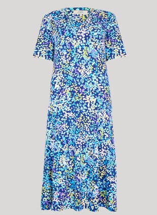 Soft Touch Jersey Print Dress 