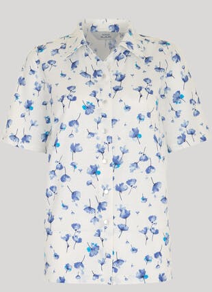 Jersey Floral Print Blouse