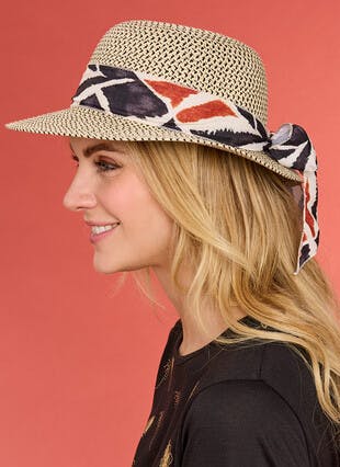 Straw Cloche Hat