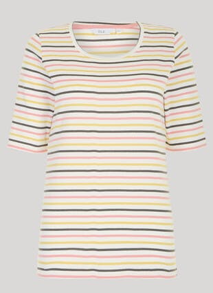 Pure Cotton Stripe T-Shirt