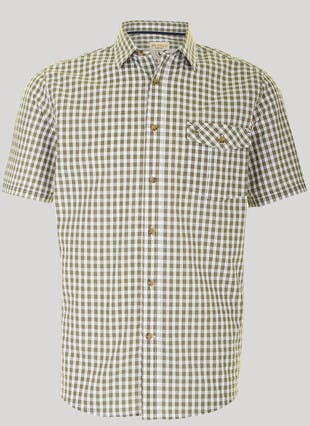 Cotton Blend Seersucker Shirt
