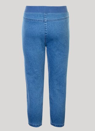 Comfort Waist Cropped Pull On Jegging