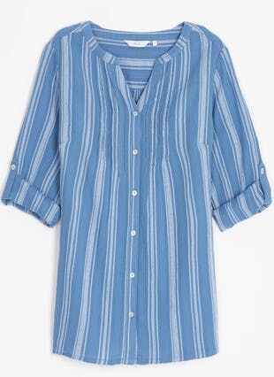 Pure Cotton Stripe Blouse