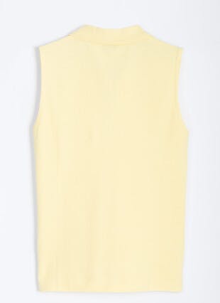 Pure Cotton Sleeveless Polo Shirt