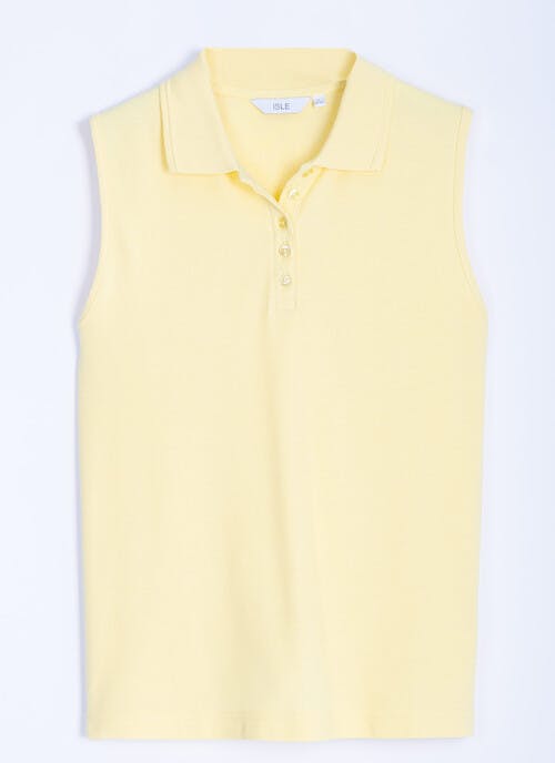 Pure Cotton Sleeveless Polo Shirt