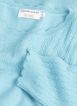 Cashmere Textured Yoke Jumper
