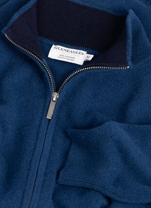 Cashmere Zip Through Jumper