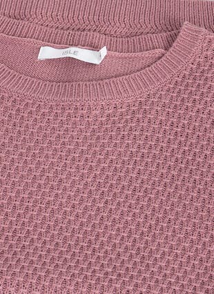 Textured Crew Neck Jumper