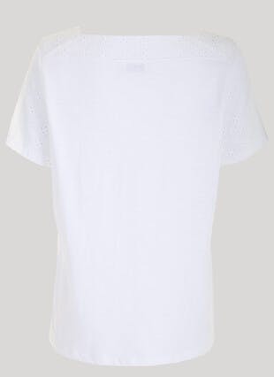 Broderie Anglaise Square Neck Top
